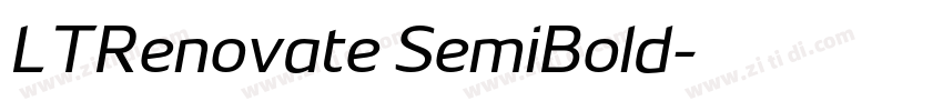 LTRenovate SemiBold字体转换